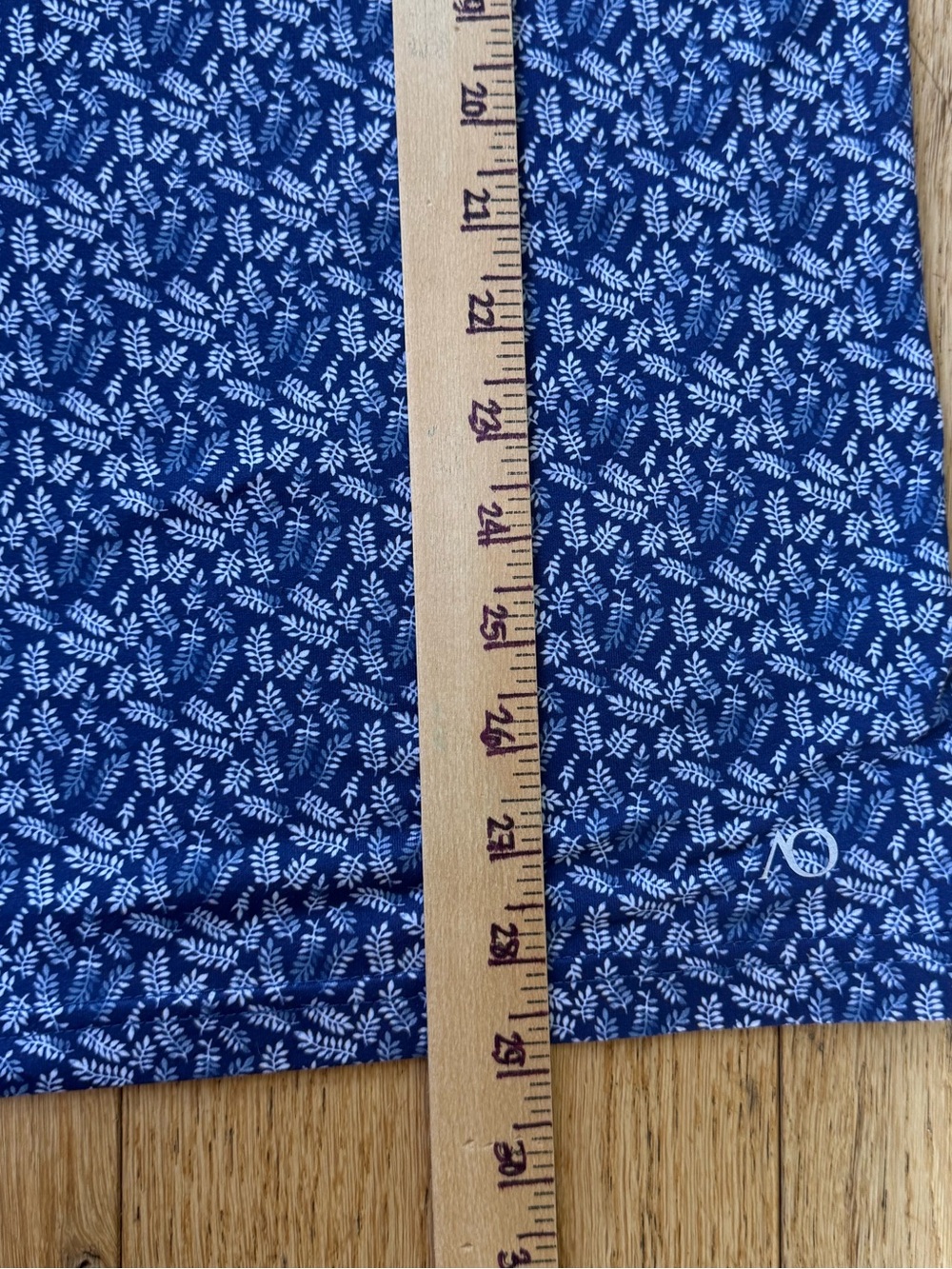 AndersonOrd Performance Golf Polo Shirt Men’s XL Blue Leaf Print Stretch EUC - Picture 7 of 8